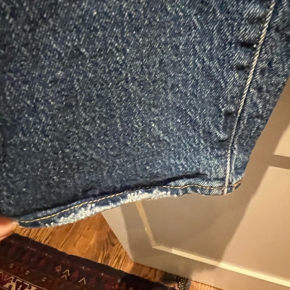 Levi's Ribcage Straight Ankle medium Blue Cropped Size 20W - Picture 5 of 10